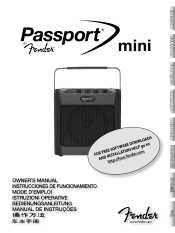 Fender passport 300 pro user manual 2019